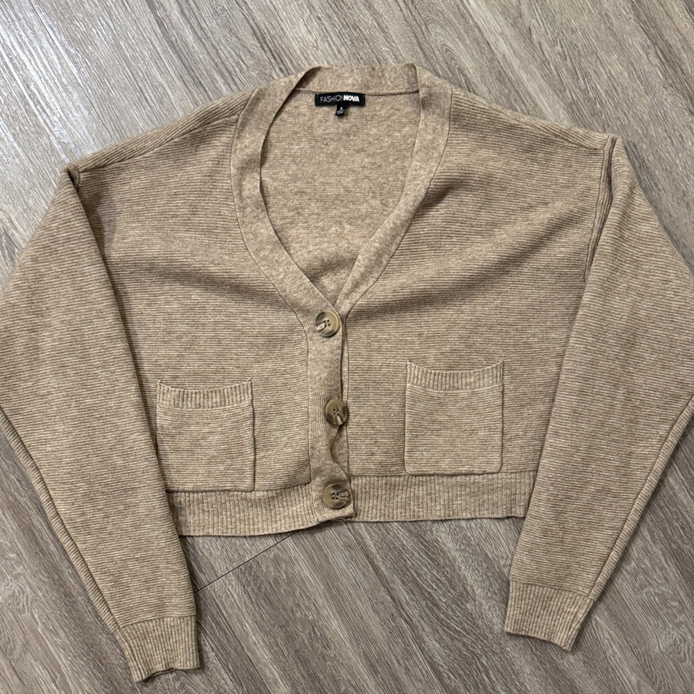 Fashion Nova Beige Women's Cardigan
